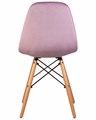 Стул обеденный BENNET, ножки светлый бук, пудрово-сиреневый велюр - фото 6948
