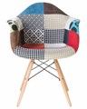 Стул обеденный DAW PATCHWORK, цвет сиденья мозаика - фото 7173