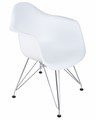 Стул обеденный DAW CHROME, ножки хром, цвет сиденья белый - фото 7184