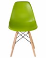 Стул обеденный DSW, ножки светлый бук, цвет салатовый - фото 7207