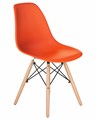 Стул обеденный DSW, ножки светлый бук, цвет оранжевый - фото 7210