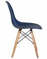 Стул обеденный DSW, ножки светлый бук, цвет тёмно-синий - фото 7289