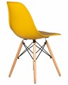 Стул обеденный DSW, ножки светлый бук, цвет горчичный - фото 7297