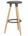 Табурет барный ROYCE, ножки светлый бук, цвет темно-серый - фото 7369