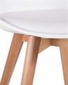 Стул обеденный JERRY SOFT, ножки светлый бук, цвет сиденья белый - фото 7419