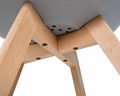 Стул обеденный JERRY SOFT, ножки светлый бук, цвет сиденья светло-серый - фото 7437