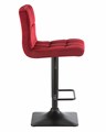 Стул барный DOMINIC, бордо велюр - фото 7783
