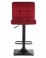 Стул барный DOMINIC, бордо велюр - фото 7786