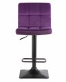 Стул барный DOMINIC, фиолетовый велюр - фото 7795