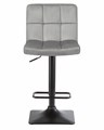Стул барный DOMINIC, серый велюр - фото 7804