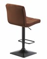Стул барный DOMINIC, шоколадный велюр - фото 7811
