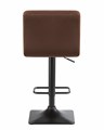 Стул барный DOMINIC, шоколадный велюр - фото 7812