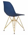 Стул обеденный DSR, ножки золотые, цвет тёмно-синий - фото 7973