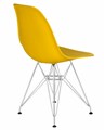 Стул обеденный DSR, ножки хром, цвет желтый - фото 8008