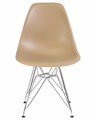 Стул обеденный DSR, ножки хром, цвет бежевый - фото 8045
