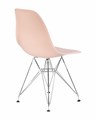Стул обеденный DSR, ножки хром, цвет светло-розовый - фото 8064