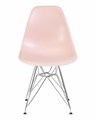 Стул обеденный DSR, ножки хром, цвет светло-розовый - фото 8066