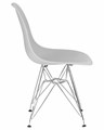 Стул обеденный DSR, ножки хром, цвет светло-серый - фото 8071