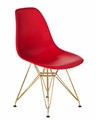 Стул обеденный DSR, ножки золотые, цвет красный - фото 8107