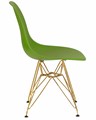 Стул обеденный DSR, ножки золотые, цвет салатовый - фото 8129