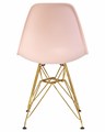 Стул обеденный DSR, ножки золотые, цвет светло-розовый - фото 8138