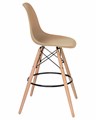 Стул барный DSW BAR, ножки светлый бук, цвет сиденья бежевый  - фото 8159