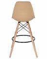 Стул барный DSW BAR, ножки светлый бук, цвет сиденья бежевый  - фото 8161
