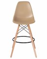 Стул барный DSW BAR, ножки светлый бук, цвет сиденья бежевый  - фото 8162