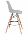 Стул барный DSW BAR, ножки светлый бук, цвет сиденья светло-серый  - фото 8173