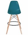 Стул барный DSW BAR, ножки светлый бук, цвет сиденья морской волны - фото 8183