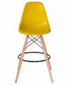 Стул барный DSW BAR, ножки светлый бук, цвет сиденья жёлтый - фото 8204