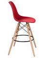 Стул барный DSW BAR, ножки светлый бук, цвет сиденья красный - фото 8208