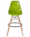 Стул барный DSW BAR, ножки светлый бук, цвет сиденья салатовый  - фото 8225