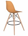 Стул барный DSW BAR, ножки светлый бук, цвет персиковый  - фото 8251