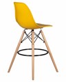 Стул барный DSW BAR, ножки светлый бук, цвет горчичный - фото 8289