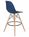 Стул барный DSW BAR, ножки светлый бук, цвет тёмно-синий - фото 8303