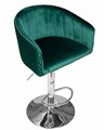 Стул барный DARCY, зеленый велюр - фото 8825