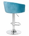 Стул барный DARCY, морской волны велюр - фото 8832