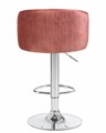 Стул барный DARCY, бронзово-розовый велюр - фото 8851