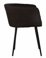 Стул обеденный ALINA, черная ткань - фото 8962