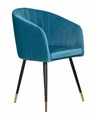 Стул обеденный MARY, морская волна велюр - фото 8990