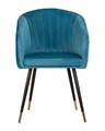 Стул обеденный MARY, морская волна велюр - фото 8994