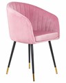 Стул обеденный MARY, розовый велюр - фото 9000