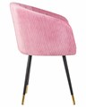 Стул обеденный MARY, розовый велюр - фото 9001