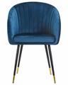 Стул обеденный MARY, синий велюр - фото 9025