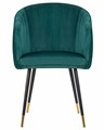 Стул обеденный MARY, зеленый велюр - фото 9055