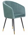 Стул обеденный MARY, мятный велюр - фото 9063