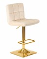 Стул барный GOLDIE, бежевый велюр  - фото 9095
