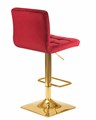 Стул барный GOLDIE, бордовый велюр - фото 9144