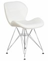 Стул обеденный BUTTERFLY CHROME, ножки хром, цвет белый - фото 9289